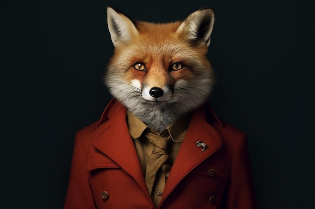 A fox in a jacket with the word mars on it