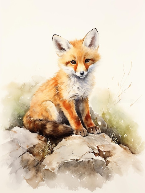 Fox little fox Ginger playful wildlife Forest