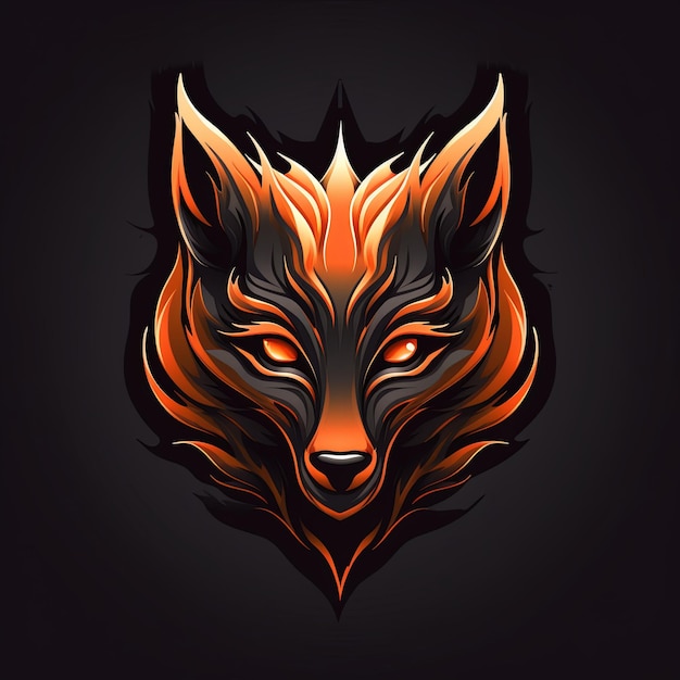 Photo fox logo mascot design