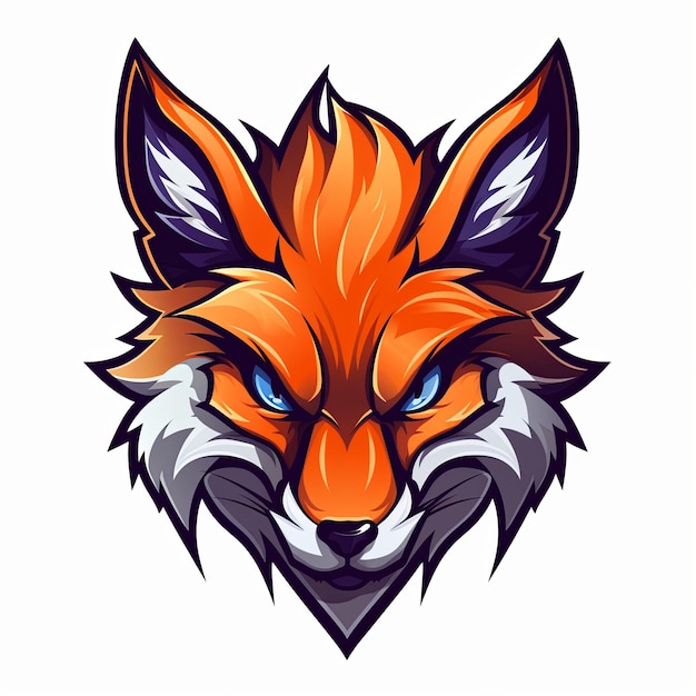 Fox logo mascotte ontwerp