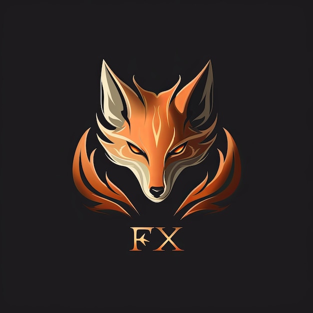 Fox logo mascotte ontwerp