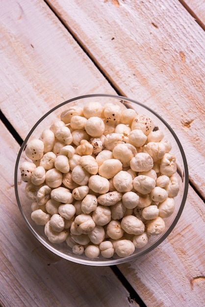 Fox nut or Roasted lotus seed or makhana