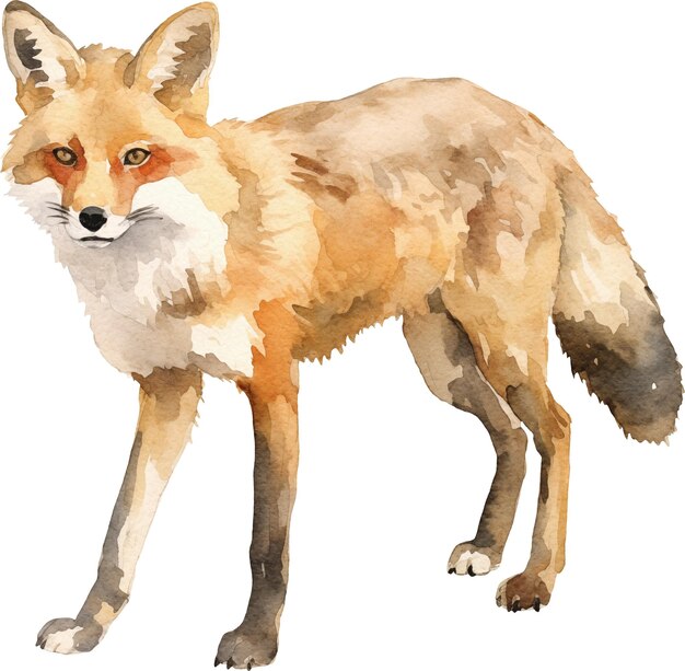 Fox waterverf