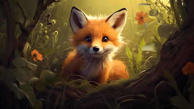 a fox in the wild