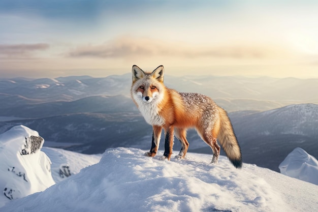 fox in winter