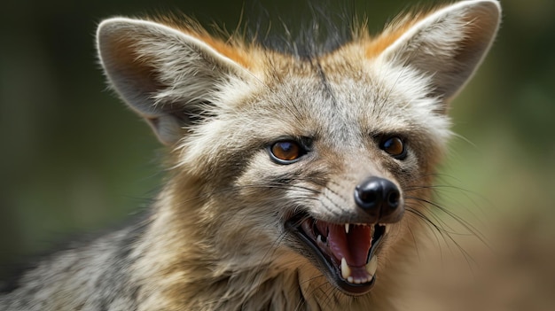 A fox with a big nose is shown.