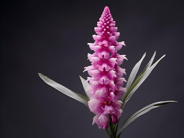 Photo foxtail orchid flower in studio background single foxtail orchid flower beautiful flower images