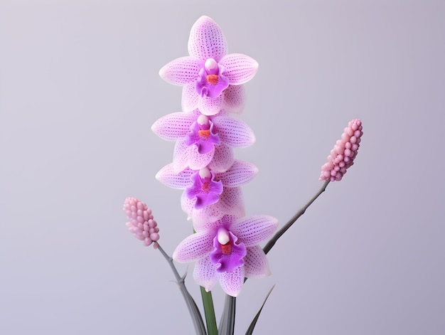 Foxtail Orchid flower in studio background single Foxtail orchid flower Beautiful flower images