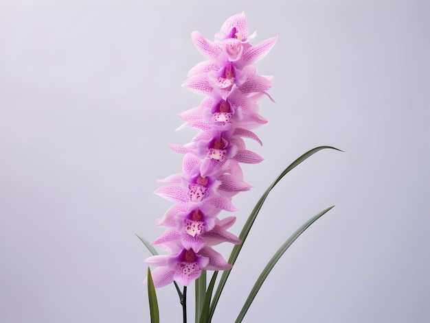 Photo foxtail orchid flower in studio background single foxtail orchid flower beautiful flower images