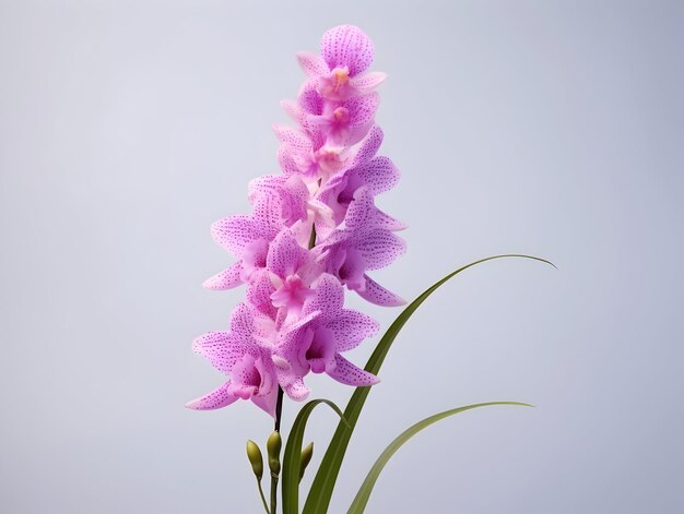 Photo foxtail orchid flower in studio background single foxtail orchid flower beautiful flower images