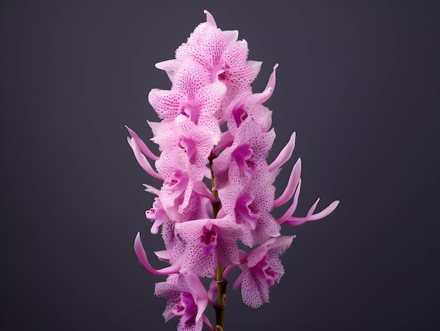 Цветок орхидеи Foxtail в фоновой студии одиночный Цветок орхидеи Fox Tail Красивые цветочные изображения