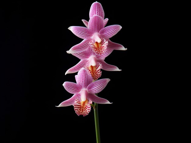 Photo foxtail orchid flower in studio background single foxtail orchid flower beautiful flower images