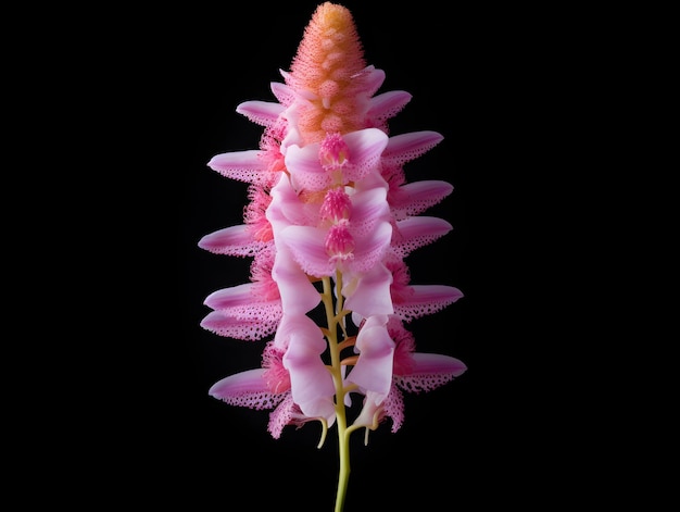 Foxtail Orchid flower in studio background single Foxtail orchid flower Beautiful flower images