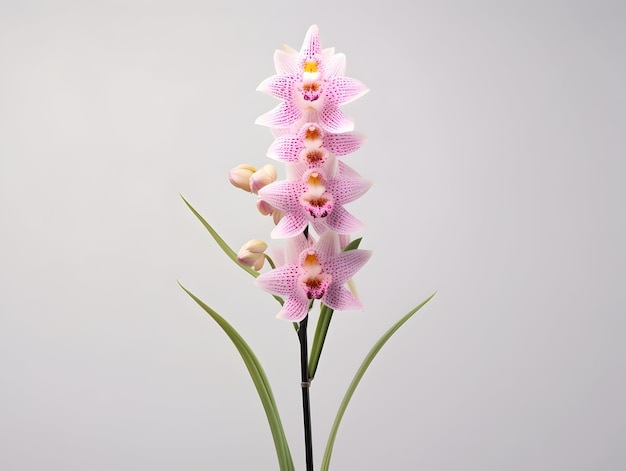 Photo foxtail orchid flower in studio background single foxtail orchid flower beautiful flower images