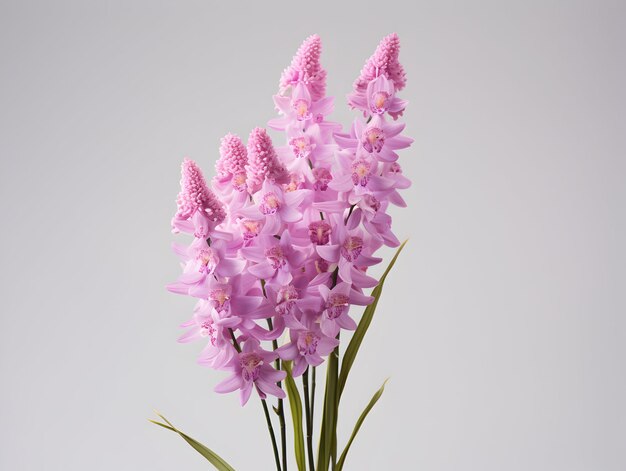 Photo foxtail orchid flower in studio background single foxtail orchid flower beautiful flower images