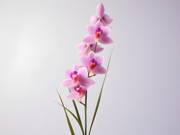 Photo foxtail orchid flower in studio background single foxtail orchid flower beautiful flower images