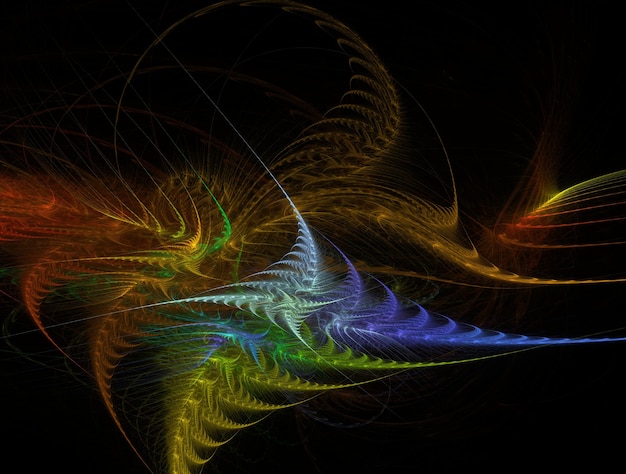 Fractal abstract background, psychedelic effect