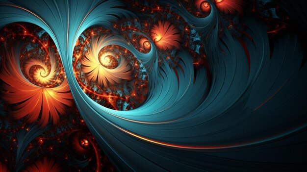 Foto fractal art achtergrond