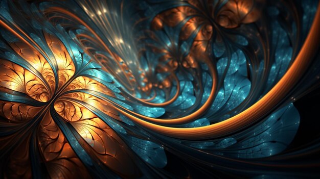 Photo fractal art background