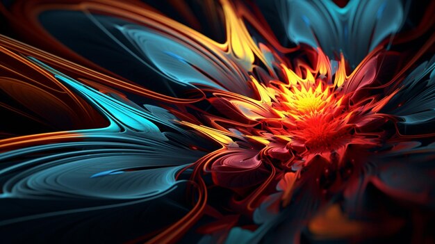 Photo fractal art background