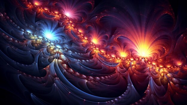 Photo fractal art background