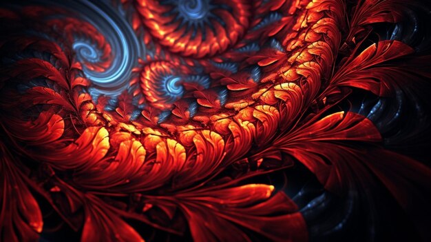 Photo fractal art background