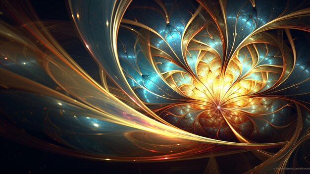 Foto sfondio di fractal art