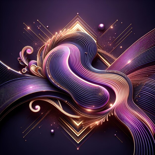 Photo fractal art creative graphic design