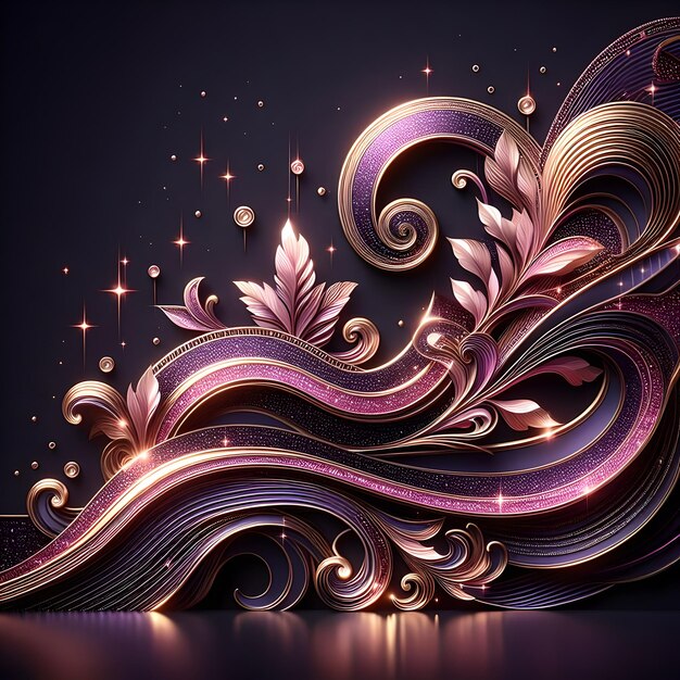 Fractal art creative graphic design