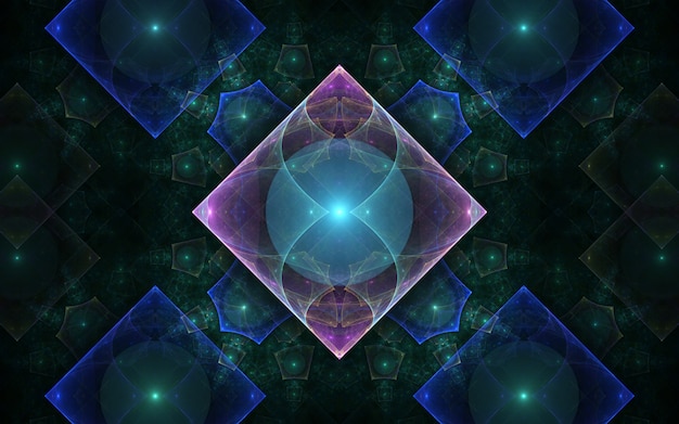 Fractal on black background