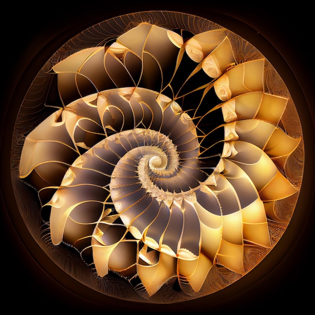 Photo fractal fibonacci mandala
