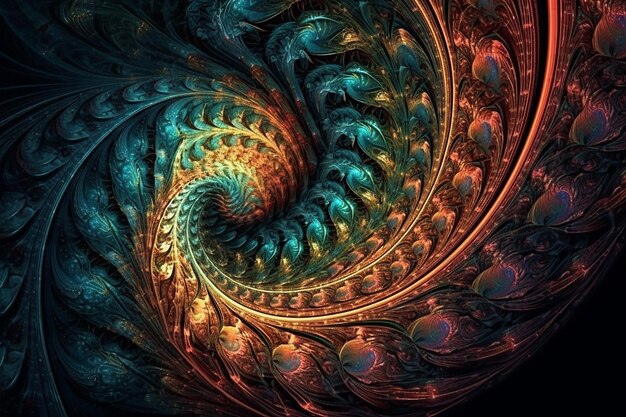 Photo fractal illusions abstract imagery