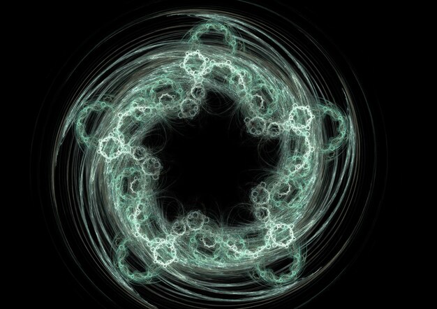 Photo fractal round