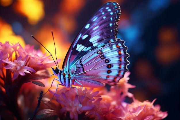 A fragile butterfly perched on a vibrant flower ca 00212 01