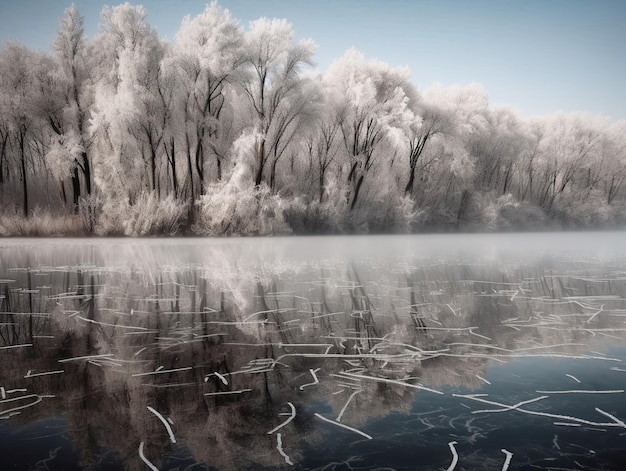 The Fragile Elegance of a Frozen Lake