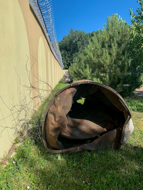 Fragments of Russian missile fired at civilians Kremenchug Ukraine 27 june 2022