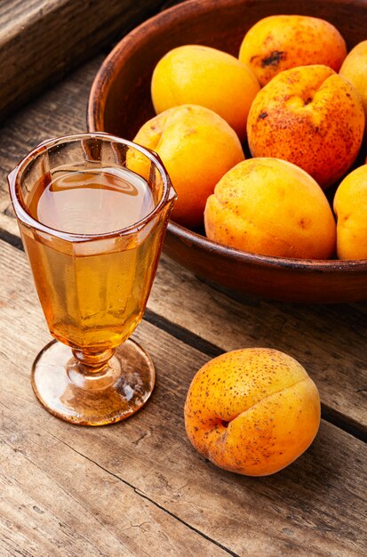 Fragrant apricot wine