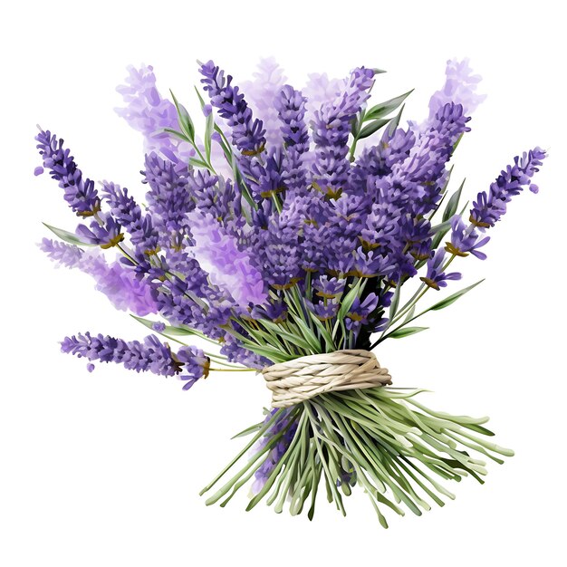 Foto bouquet profumato di clipart di lavanda