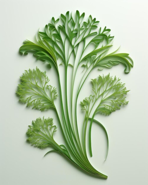 Fragrant Finesse Kirigami Fennel's Exquisite Artistry Revealed