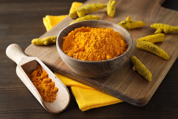 Fragrant seasoning turmeric one of the main ingredients in Indian curry