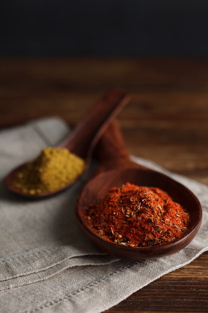 Fragrant seasonings and spices.