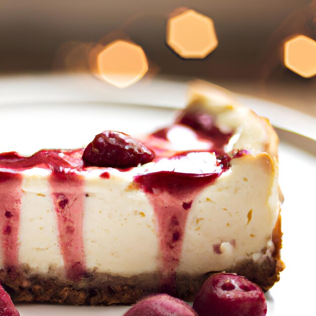 Foto frambozen swirl cheesecake