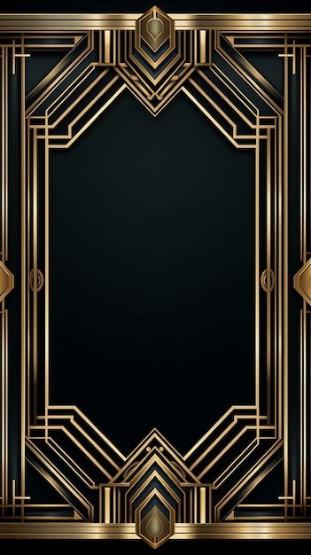 Frame 2D Vector Design Elegant Creatief van een sierlijke luxe gouden foto Dure decoratieve