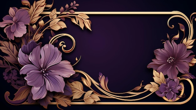 Frame 2D Vector Design Elegant Creatief van een sierlijke luxe gouden foto Dure decoratieve