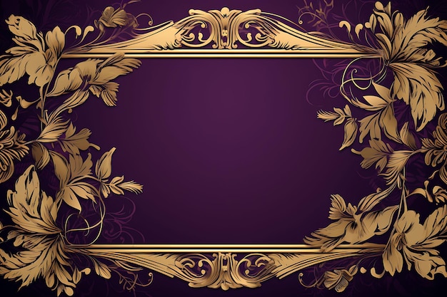 Frame 2D Vector Design Elegant Creatief van een sierlijke luxe gouden foto Dure decoratieve