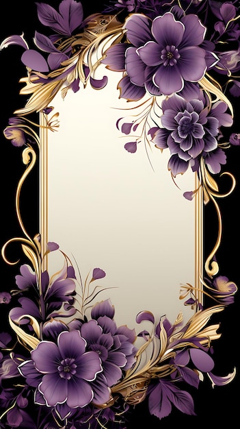 Frame 2D Vector Design Elegant Creatief van een sierlijke luxe gouden foto Dure decoratieve