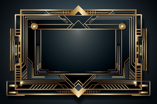 Frame 2d vector design elegant creative of an ornate luxurious gold picture expensive decorative