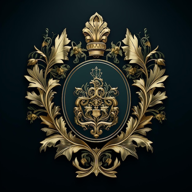 Photo frame 2d vector design elegant creative of an ornate luxurious gold picture expensive decorative