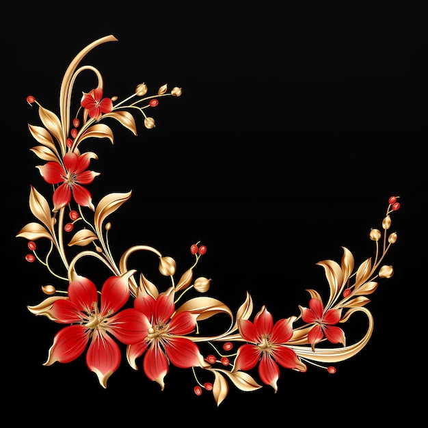 Frame 2D Vector Design Elegant Creative of an Ornate Luxurious Gold Picture Expensive Decorative