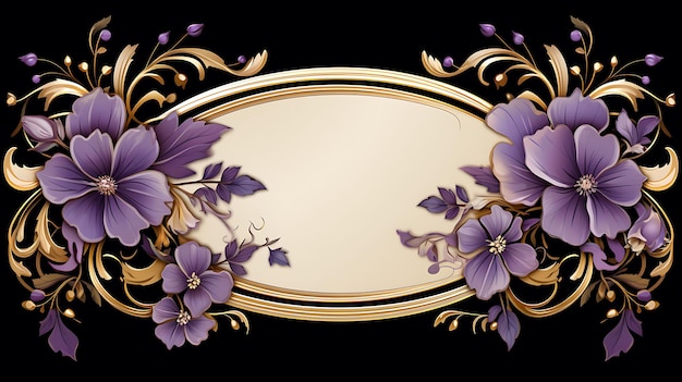 Frame 2D Vector Design Elegant Creative of an Ornate Luxurious Gold Picture Expensive Decorative